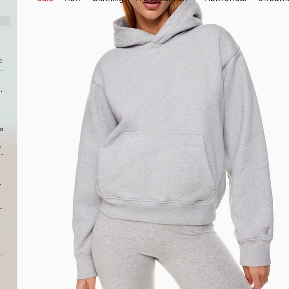 Aritzia TNA Extra Fleece Perfect Hoodie - Size XS Black Color - Picture 1 of 3